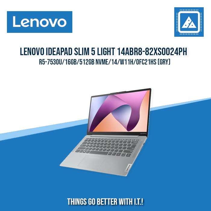 LENOVO IDEAPAD SLIM 5 LIGHT 14ABR8-82XS0024PH R5-7530U/16GB/512GB NVME | BEST FOR STUDENTS AND FREELANCERS LAPTOP LENOVO IDEAPAD SLIM 5 LIGHT 14ABR8-82XS0024PH R5-7530U/16GB/512GB NVME | BEST FOR STUDENTS AND FREELANCERS LAPTOP